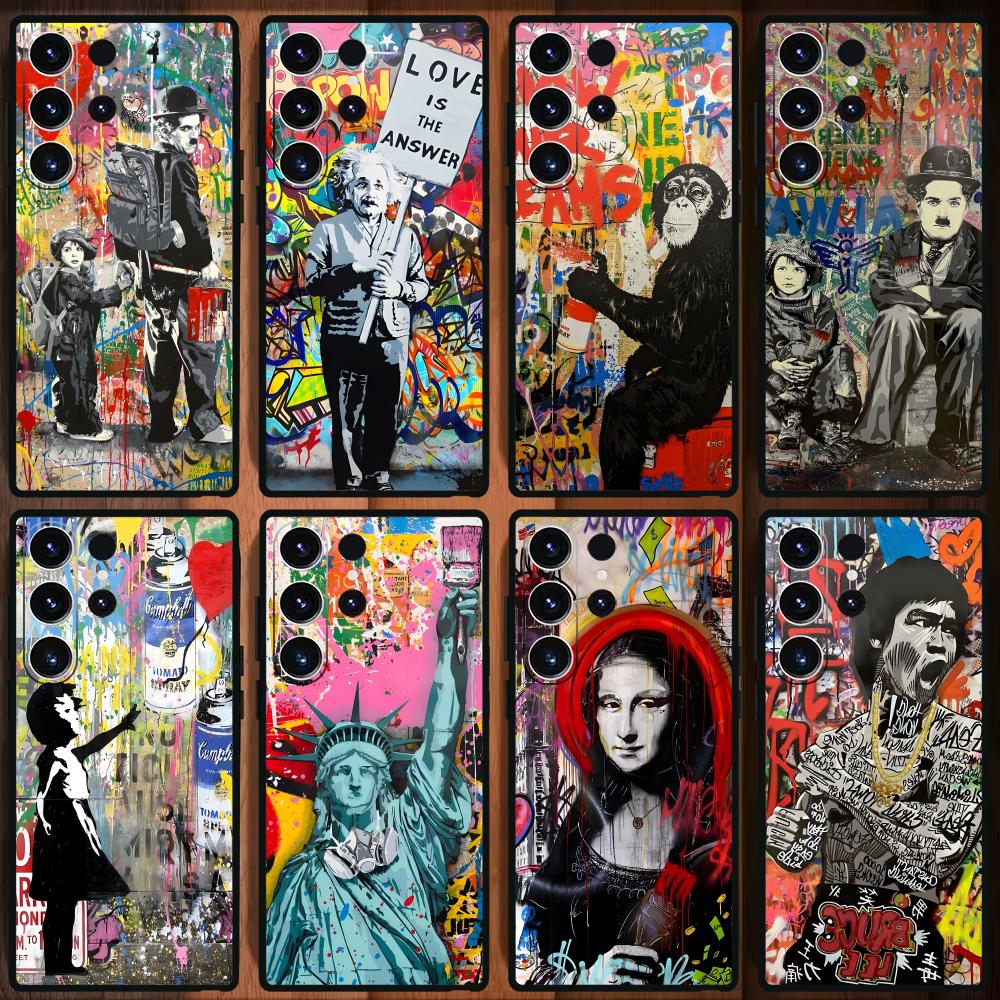 Samsung Galaxy S24 - Casing Ponsel Seni Grafiti Banksy untuk