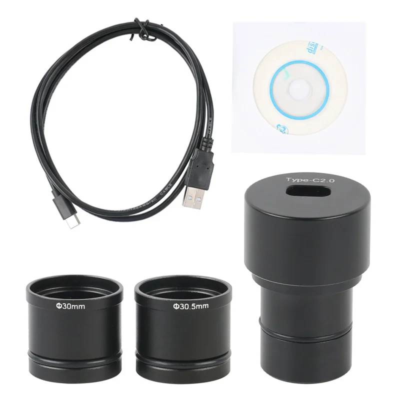 Usb Microscope Digital - Mikroskop Biologis Teropong Trinokuler 2MP 5MP
