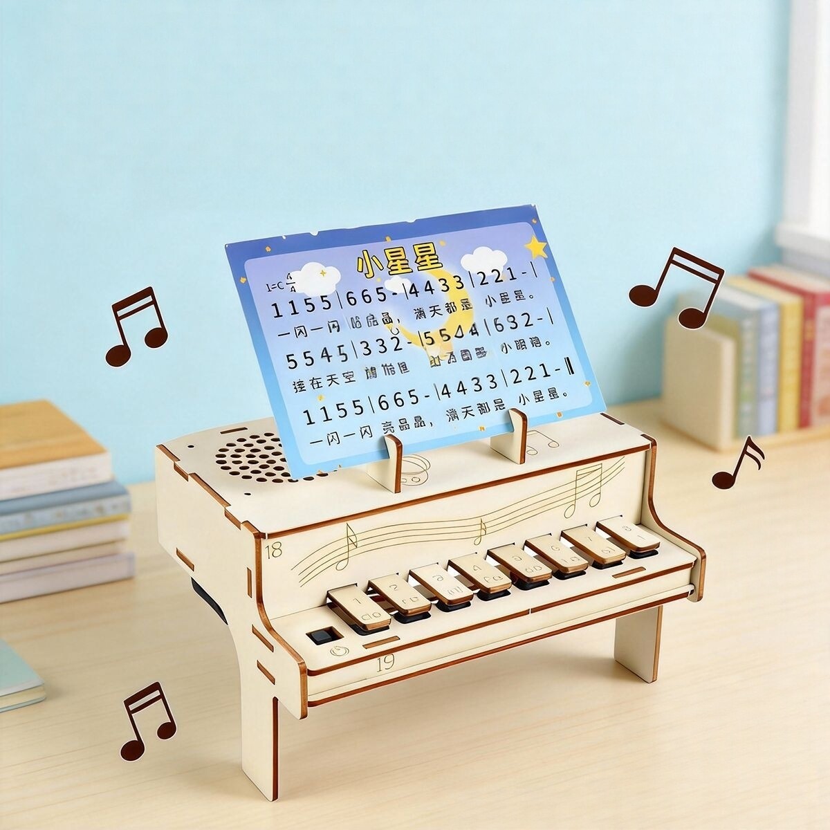 Diy Electronics Gadgets - Kit Perakitan Model Piano Elektronik Kayu