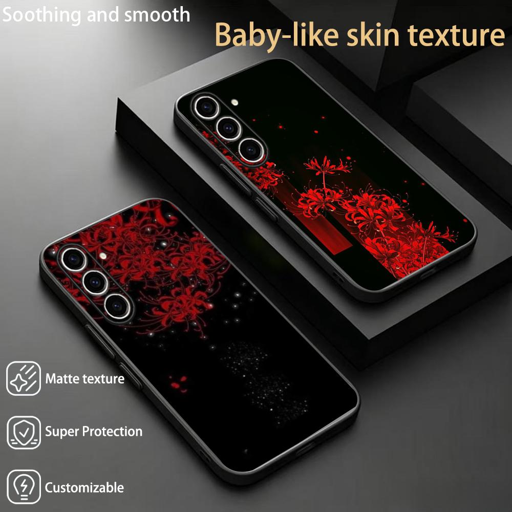 Samsung Galaxy S24 - Casing Ponsel Desain Seni Jepang Bunga