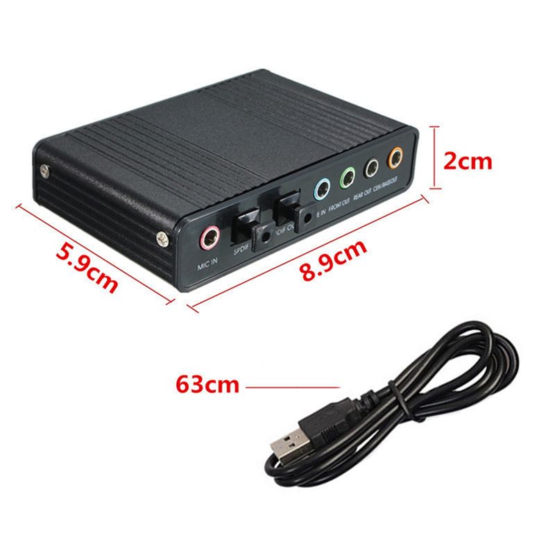 AA19 Kartu Suara Optik USB 6 S - Usb Sound Card External ulasan dan harga