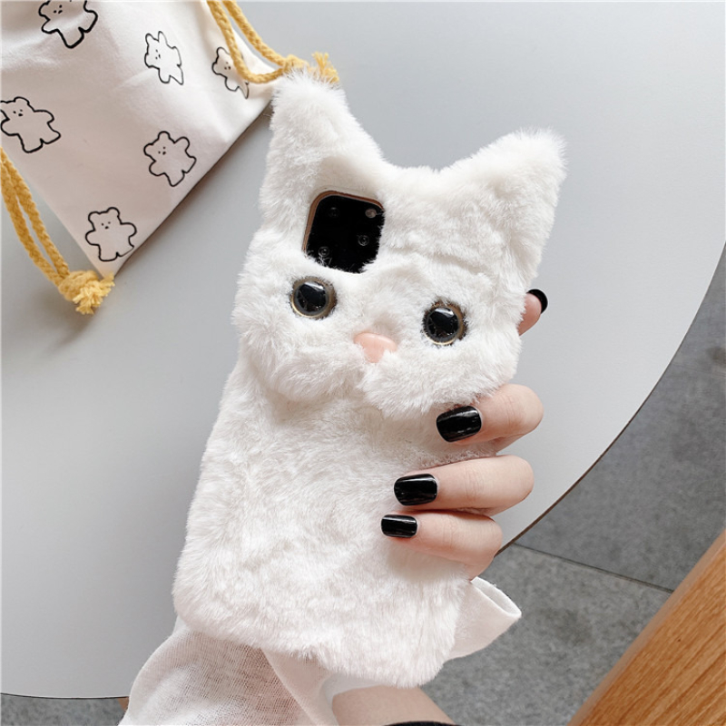 Casing Ponsel Bulu Kucing Kart - Apple Iphone 15 Pro Max ulasan dan harga