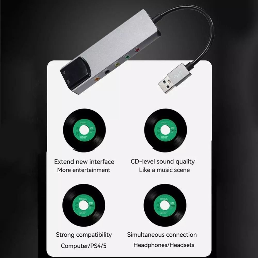 Kartu Suara USB Baru 7.1 5.1 S - Usb Sound Card External ulasan dan harga