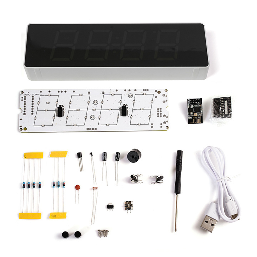 ESP8266 IoT jam WiFi warna-war - Diy Electronics Gadgets ulasan dan harga