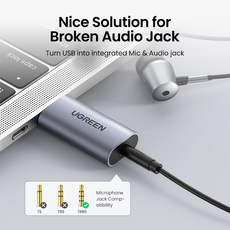 UGREEN adaptor antarmuka Audio - Usb Sound Card External ulasan dan harga