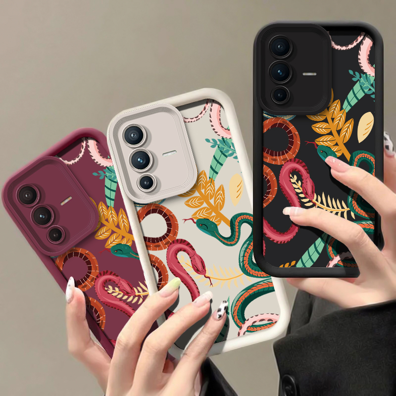 Casing Ponsel Motif Ular Mewah - Vivo V40 ulasan dan harga