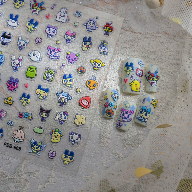 Stiker kuku 3D relief elektron - Diy Electronics Gadgets ulasan dan harga