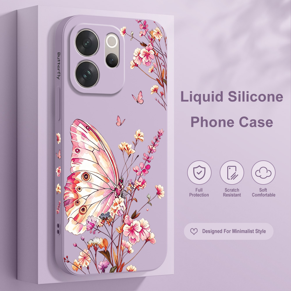 Casing Ponsel Butterfly Sprig  - Vivo V40 ulasan dan harga