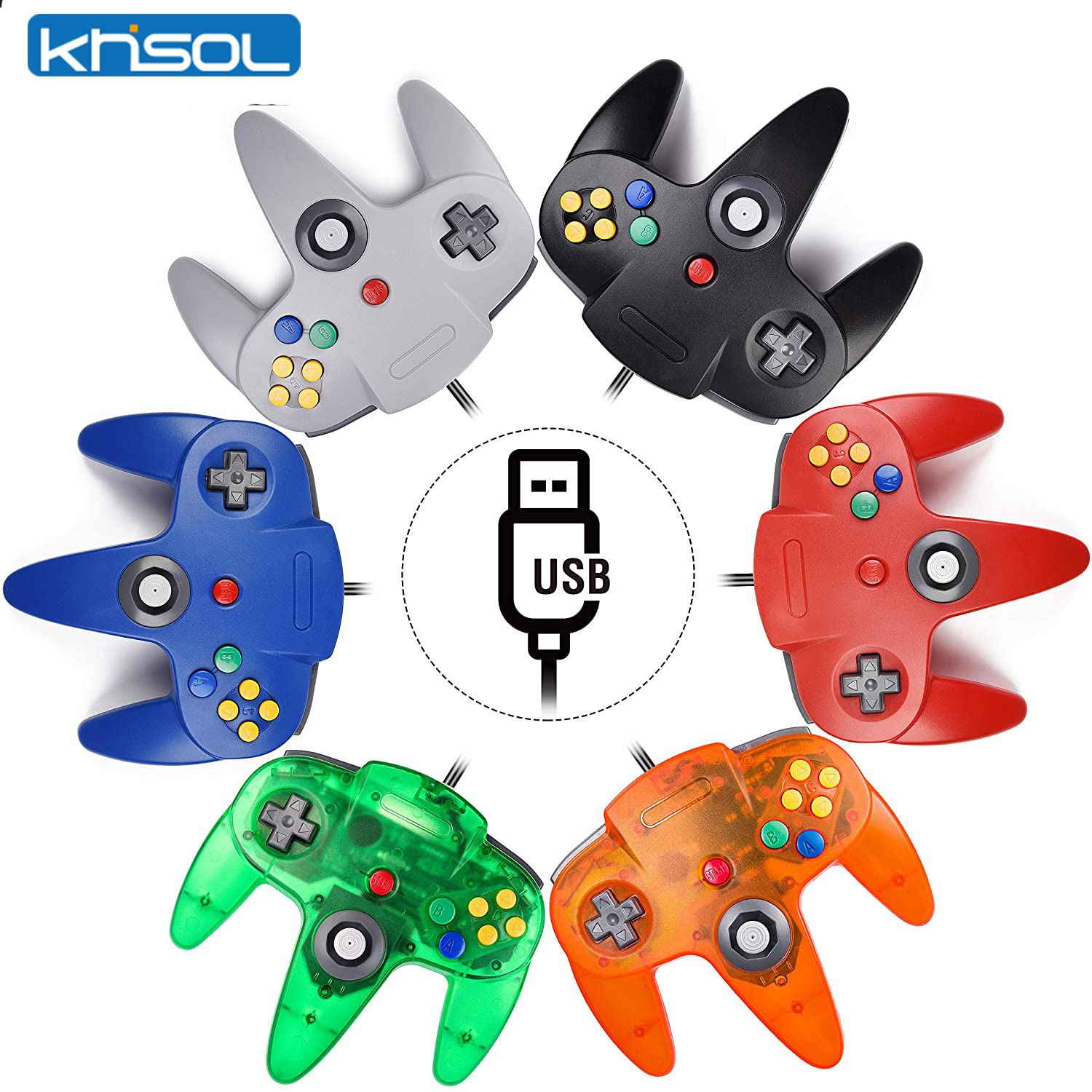 N64 kontroler klasik berkabel  - Retro Game Controller Usb ulasan dan harga