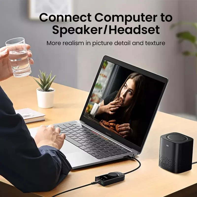 UGREEN Kartu Suara USB Kartu S - Usb Sound Card External ulasan dan harga