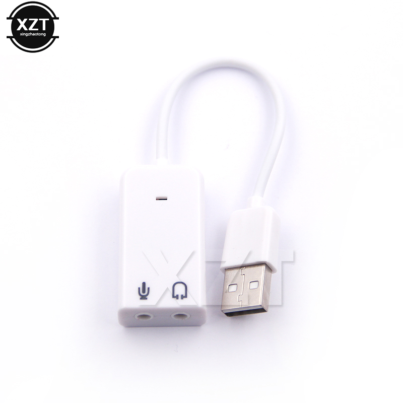 3D Putih 2.0 Virtual 7.1 Salur - Usb Sound Card External ulasan dan harga