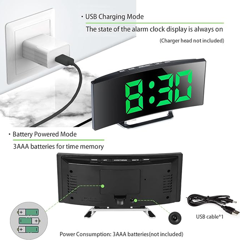 Jam Alarm Digital LED Layar Me - Electronic Gadgets For Home ulasan dan harga